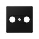 Jung Abdeckung für Antennendosen, Thermoplast lackiert, Serie A, graphitschwarz matt A561BFPLTVSWM