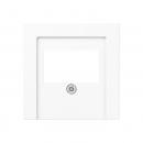 Jung Abdeckung für TAE-Anschlussdosen, Thermoplast lackiert, Serie A, schneeweiß matt A569BFPLTWWM