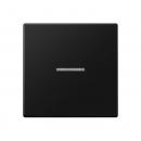 Jung Wippe 1fach mit Lichtleiter, Duroplast lackiert, Serie A, graphitschwarz matt A590KO5SWM