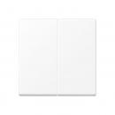 Jung Wippe 2fach, Duroplast lackiert, Serie A, schneeweiß matt A595WWM