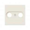 Jung Abdeckung für Antennendosen, Duroplast antibakteriell, Serie AS, weiß ABA561PLTV