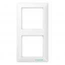 Jung Rahmen 2-fach, senkrechte und waagerechte Montage, Duroplast antibakteriell, AS 500 antibakteriell, alpinweiß ABAS582WW