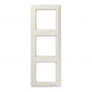 Jung Rahmen 3-fach, senkrechte und waagerechte Montage, Duroplast antibakteriell, AS 500 antibakteriell, weiß ABAS583