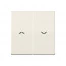 Jung Wippe 2fach, Symbol Pfeil, Duroplast antibakteriell, Serie AS, weiß ABAS591-5P