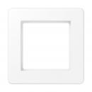 Jung Rahmen 1-fach, senkrechte und waagerechte Montage, Thermoplast lackiert, A flow, schneeweiß matt AF581BFWWM