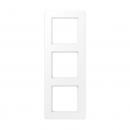 Jung Rahmen 3-fach, senkrechte und waagerechte Montage, Thermoplast lackiert, A flow, schneeweiß matt AF583BFWWM