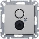 Merten Lautsprecher-Steckdosen-Einsatz, aluminium, System M 297460