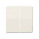 Jung Steuertaste 2fach Standard, Duroplast, Serie AS, weiß AS1702