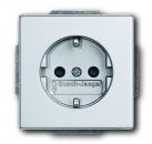 B+J future® linear,Steckdosen-Einsatz, alusilber 20 EUC-83