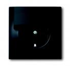 B+J impuls, Steckdose mit Klappdeckel, schwarz matt 20 EUK-775