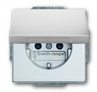 B+J future® linear,Steckdose mit Klappdeckel, alusilber 20 EUK-83