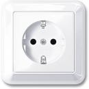 Merten ATELIER-M Steckdose mit Vollplatte und KS aktivwei§ gl_nzend MEG2300-1225