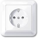 Merten ATELIER-M Steckdose mit Abdeckplatte aktivwei§ gl_nzend MEG2301-1225