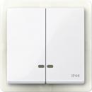 Merten System M Serien Kontroll Wippe IP44, aktivwei§ gl_nzend MEG3424-0325
