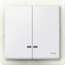 Merten System M Serien Kontroll Wippe IP44 polarwei§ matt MEG3424-0419