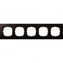 Merten M-PLAN-Holzrahmen, 5fach, Wenge MEG4055-3471