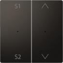 Merten Wippen fŸr Taster-Modul 2fach (Szene1/2, 1/0), Anthrazit, System Design MEG5228-6034