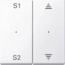 Merten Wippen fŸr Taster-Modul 2fach (Szene1/2, Auf/Ab), aktivwei§ gl_nzend, System M MEG5227-0325