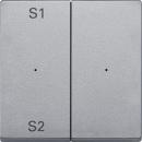 Merten Wippen fŸr Taster-Modul 2fach (Szene1/2, blank), aluminium, System M MEG5226-0460