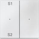 Merten Wippen fŸr Taster-Modul 2fach (Szene1/2, blank), polarwei§, System M MEG5226-0419