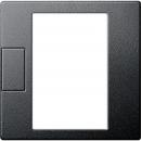 Merten Zentralplatte für Universal Temperaturregler-Einsatz mit Touch-Display anthrazit, System M MEG5775-0414