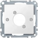 Merten Zentralplatte fŸr Audio-Steckverbinder XLR, polarwei§, System M 468919
