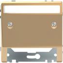 Merten Schr_gauslass mit Schriftfeld, Champagnermetallic, System Design MEG4540-6051