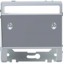 Merten Schr_gauslass mit Schriftfeld, Edelstahl, System Design MEG4540-6036