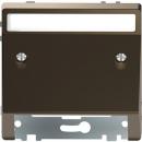 Merten Schr_gauslass mit Schriftfeld, Moccametallic, System Design MEG4540-6052