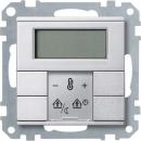 Merten Raumtemperaturregler mit Display, aluminium, System M MEG6241-0460