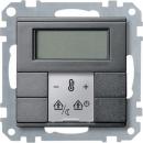 Merten Raumtemperaturregler mit Display, anthrazit, System M MEG6241-0414