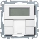 Merten Taster 2fach plus mit Raumtemperaturregler, polarweiß, System M MEG6212-0419