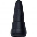 Merten Vollgummi-SCHUKO-Kupplung mit Schnappkragen, schwarz 172951