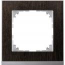 Merten M-Pure Decor-Rahmen, 1fach, Wenge/aluminium MEG4010-3671