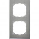 Merten M-Pure Decor-Rahmen, 2fach, Edelstahl/aluminium MEG4020-3646
