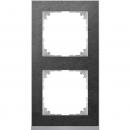 Merten M-Pure Decor-Rahmen, 2fach, Schiefer/aluminium MEG4020-3669