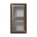 Jung A500 Aufputz-Gehaeuse 2fach Mokka AS582AMO