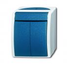 B+J ocean¨ Wippschalter (Serienschalter), grau/blaugrŸn 2601/5 W-53