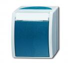 B+J ocean¨ Wippschalter mit Beschriftungsfeld, grau/blaugrŸn 2601/6 WN-53