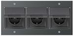 Gira TX44 Dreifach Steckdose mit Klappdeckel und Rahmen Anthrazit 3x445467/021367