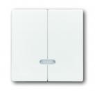 B+J future linear, Serien Tastdimmer Abdeckung studioweiß 6545-84