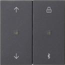 Gira S3000 Jalousie- + Schaltuhr BT System 55 Anthrazit 536728