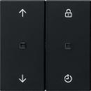 Gira S3000 Bedienaufs. Memory System 55 Schwarz m 5363005