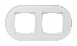 Gira Abdeckrahmen 2f Gira Studio G Weiß 0212130