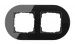 Gira Abdeckrahmen 2f Gira Studio G Schwarz 0212135