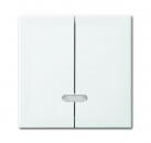 B+J balance SI Seriien Tast Dimmer Abdeckung alpinweiss 6545-914