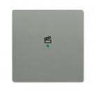 B+J Wippe, graumetallic, Busch-free@home, Abdeckungen solo 6233-10-803