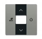 B+J Zentralscheibe, graumetallic, Busch-free@home, Abdeckungen solo 6235-803