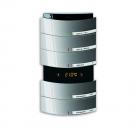 B+J Bedienelement 5/10-fach, mit IR-Schnittstelle und RTR, platin, Busch-Installationsbus KNX, Busch-triton Bedienelemente 6321/58-20