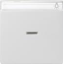 Gira System 55 Wippe Kontroll BSF  Reinweiss glaenzend 067003